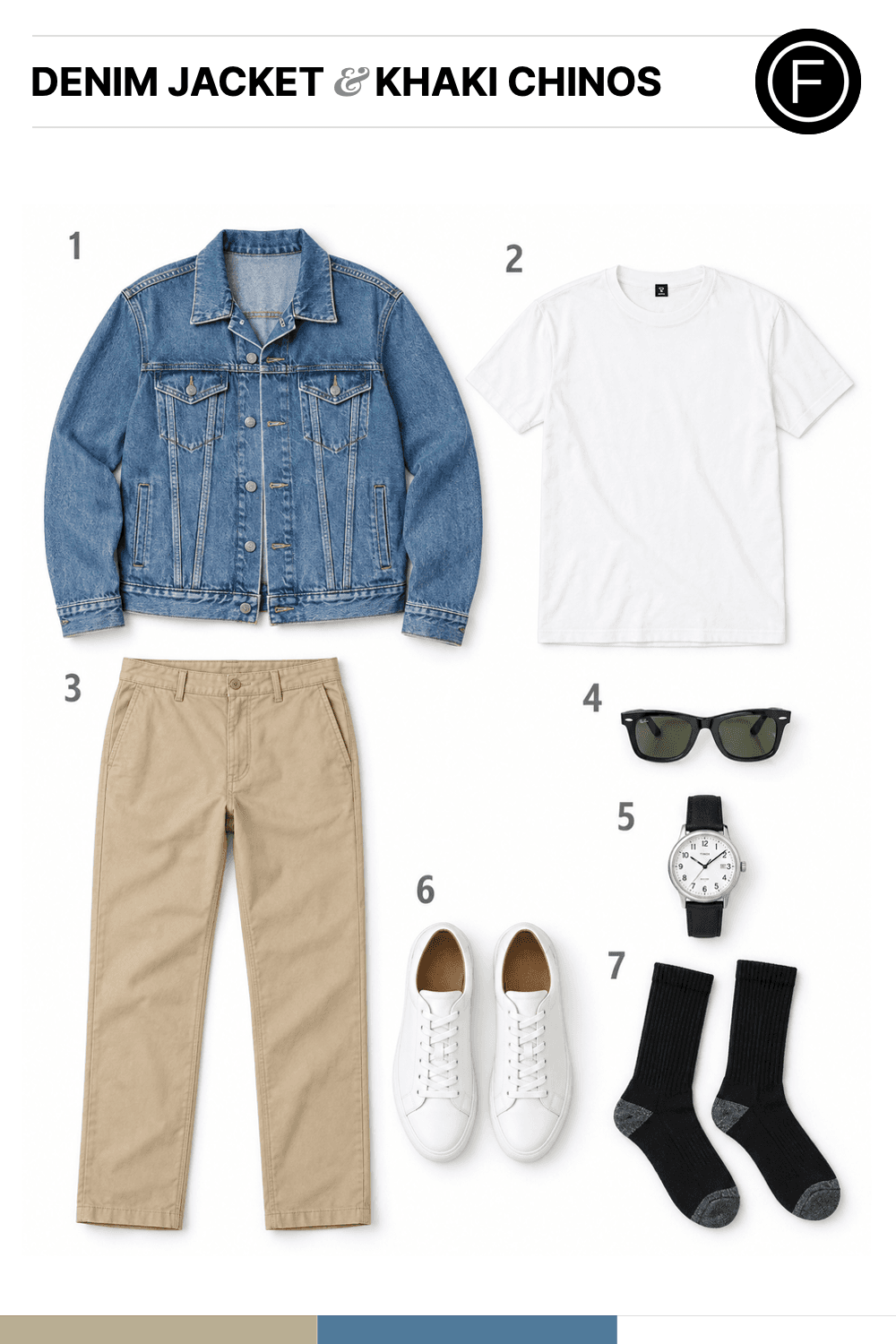 Andrew Garfield’s Denim Jacket & Khaki Chinos Outfit